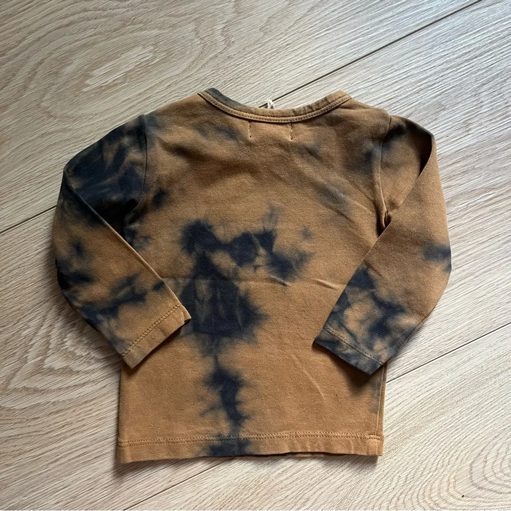 THE SIMPLE FOLK The Everyday Rust Tie-Dye Top Long Sleeve